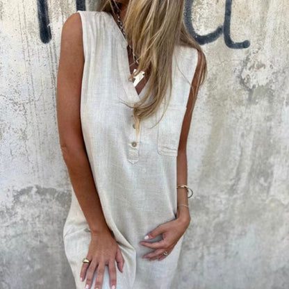 🌟Tijdelijke aanbieding 45% KORTING🎁Mode Effen Jurk