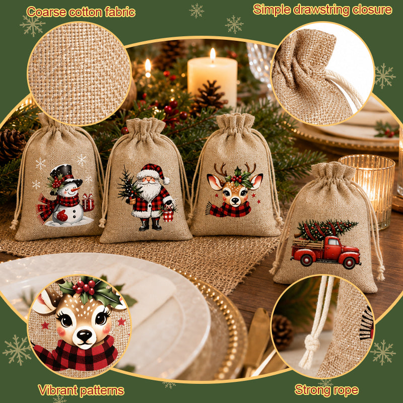 🎄 Kerstcadeauzakjes met trekkoord