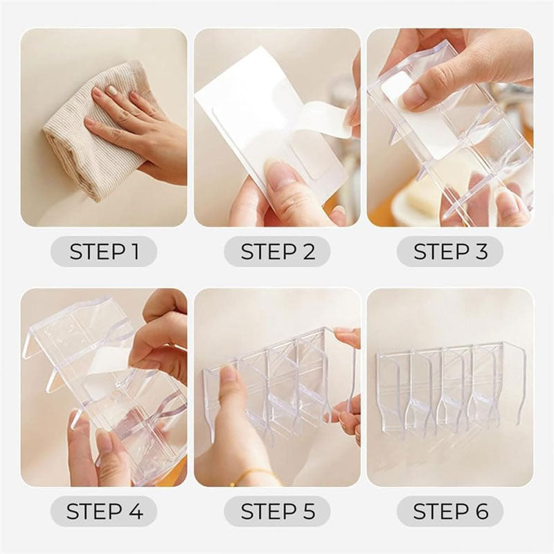 🎁Een must-have voor het hele gezin🏠Wandgemonteerd wasrek zonder stoten