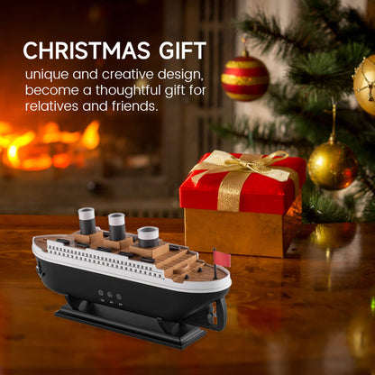 Scheepsmodel luchtbevochtiger met led-verlichting en afstandsbediening