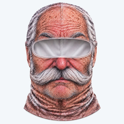 Grappig, realistisch skimasker – Hilarische winterfeestkleding voor groepen die van het buitenleven houden