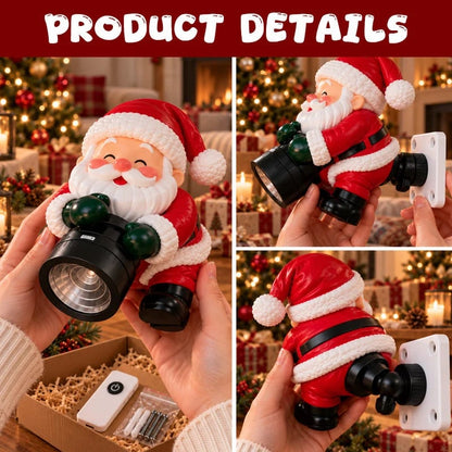🔥HOT SALE🎅 Santa Christmas Welcome Projector – Festive Holiday Doorway Light with Remote Control ✨