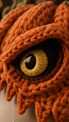 🎭🎃 DIY-haakpakket voor een Halloween-monsterkap | Hoogwaardig, zacht garen met stapsgewijze handleiding voor het zelf maken van een handgemaakte, draagbare karakterkap 🧶✨