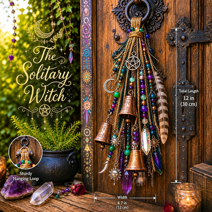 🔮Hangende bel voor op de deur in heksenthema | 🌙Bellen, kristallen en hemelse hangende decoraties