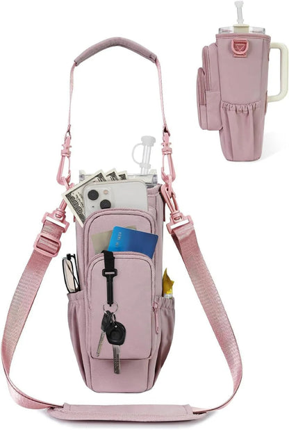 Verstelbare schoudertas met thermosbekerhouder voor 40 oz