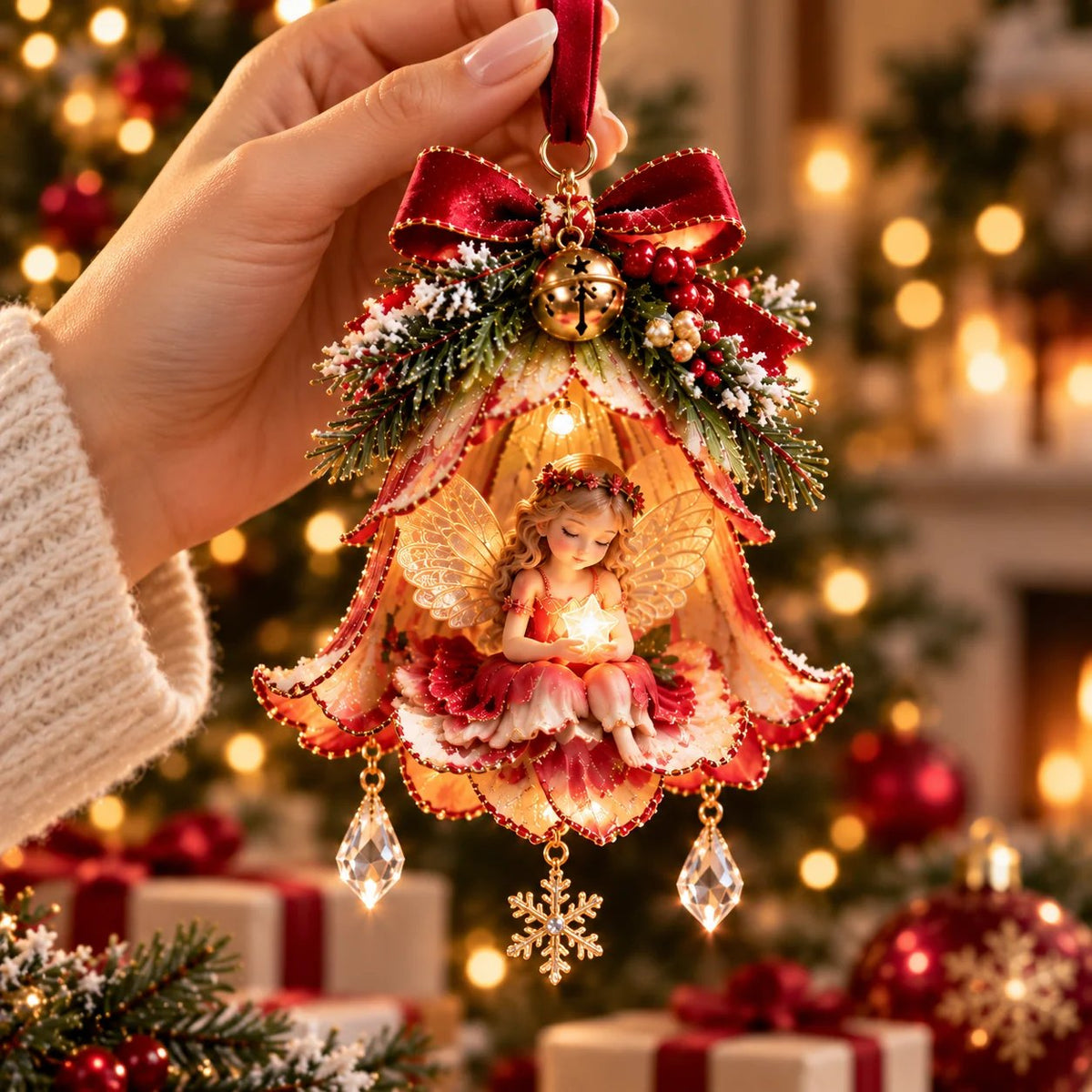 🧚‍♀️✨ Enchanted Fairy Bell-kerstversiering™