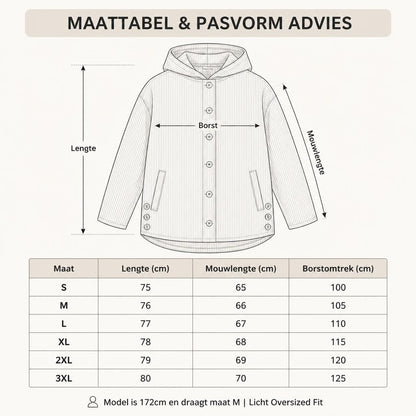 🧥 Geniet van de Herfst: Heerlijk Warme & Stijlvolle Corduroy Jas met Capuchon 🍂