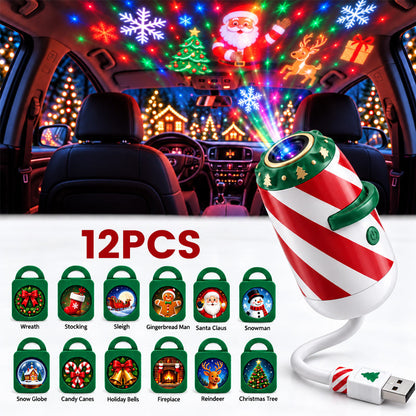 Merry Ride Kerst-autoprojectorlampje