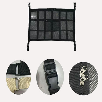 Opknoping mesh opbergtas voor autodak