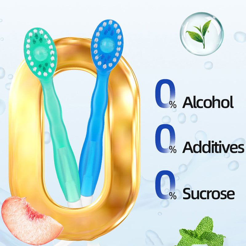 🎁5-in-1 mini-tandenborstel, tandzijde, tongschraper en tandenstokerset