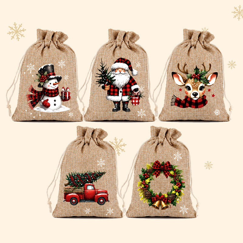🎄 Kerstcadeauzakjes met trekkoord