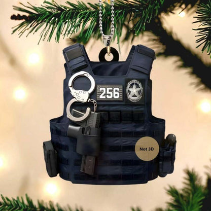 Kogelvrij vest acryl sleutelhanger