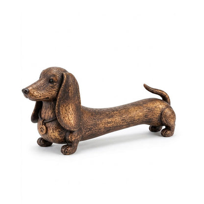 🐶Decoratief ornament in de vorm van een teckelsculptuur.