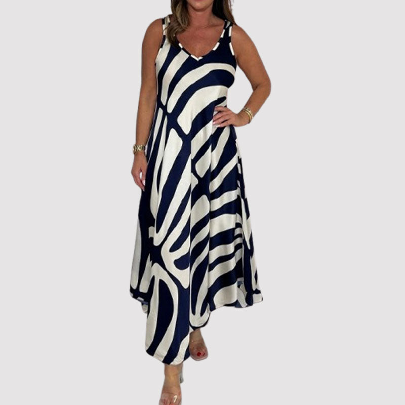 💞Zijden Bedrukte Jurk