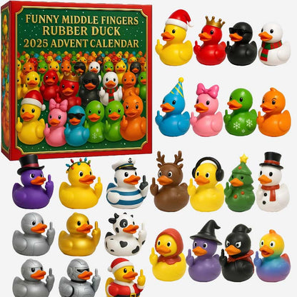 Middelvinger Rubber Eend Kerst Blind Box