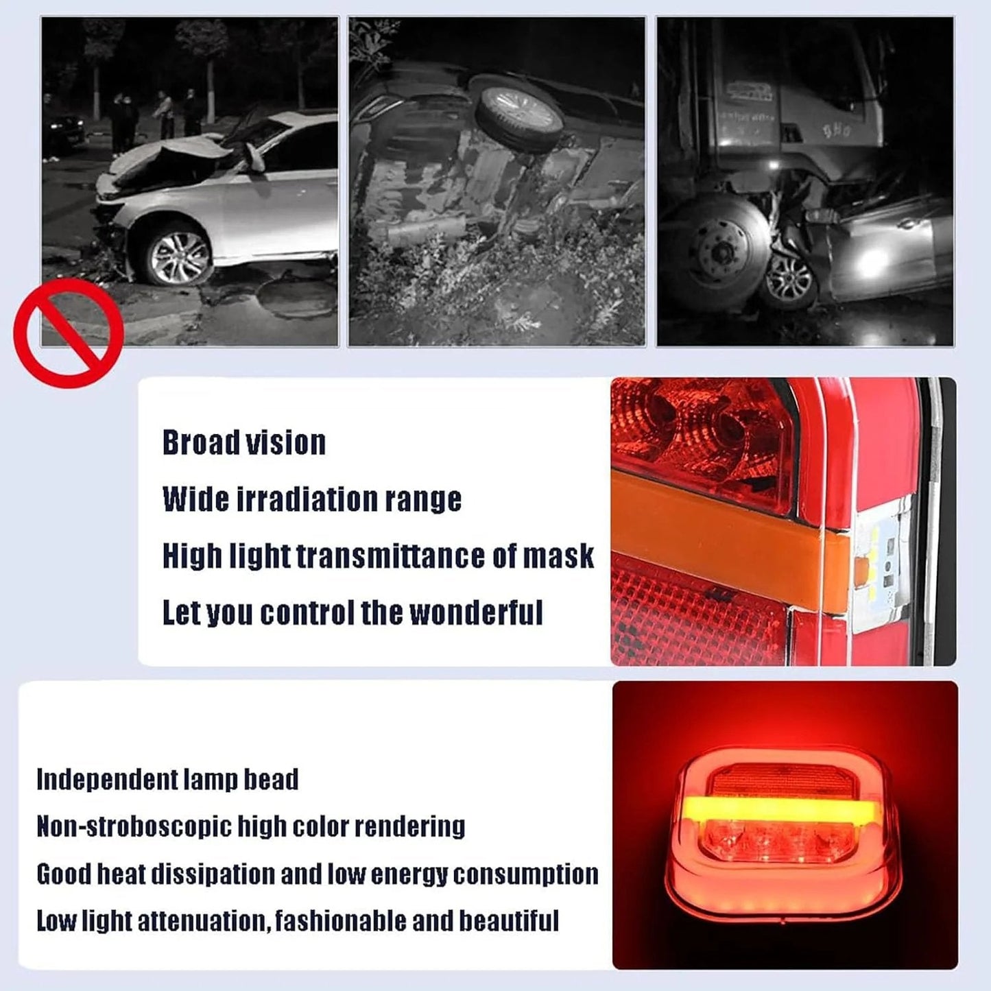 🔥LAATSTE DAG – 49% KORTING🔥LED-vierkante lampen met twee kleuren voor vrachtwagens en bestelwagen