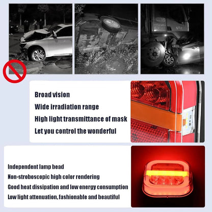 🔥LAATSTE DAG – 49% KORTING🔥LED-vierkante lampen met twee kleuren voor vrachtwagens en bestelwagen