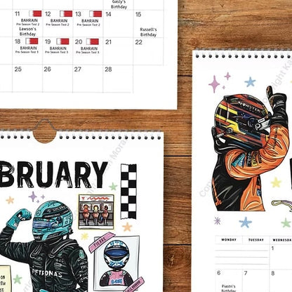🔥LAATSTE DAG 50% KORTING - 🏎️📅F1 Scrapbook Racekalender 2026 — De ultieme racekalender voor fans om aan de muur te hange