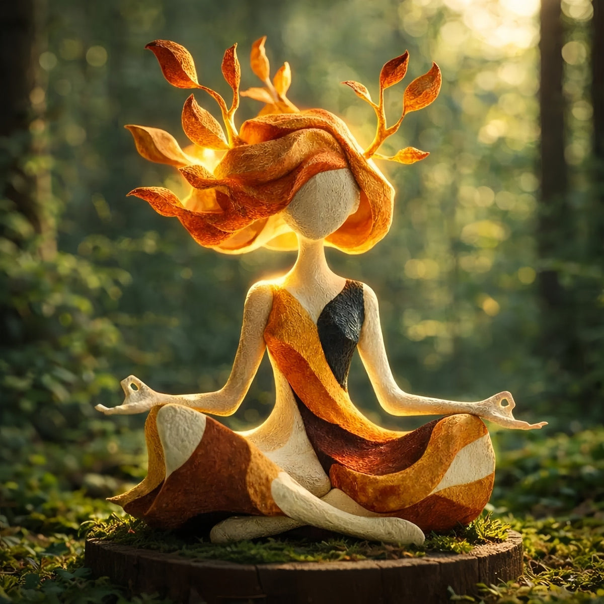 🧘 Rustgevend meditatiesculptuur | Sereen woonaccessoir