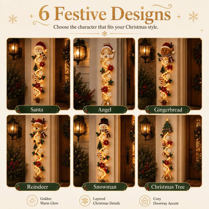 ⏳ Laatste dag: 49% KORTING – 🎄MerryCascade™ Lichtgevende kerstdeurhanger | 6 feestelijke lichtontwerpen✨