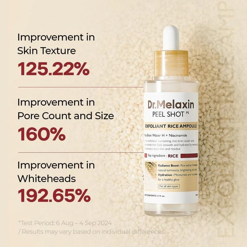 🏆Flash Sale⚡ 50K+ VERKOCHT! Bijna Weg-💥🔥Peel Shot Glow Rijst Ampul Duo