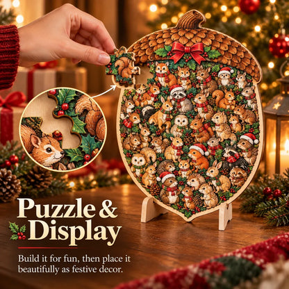 🎄Christmas Wooden Puzzle with Stand | 9 Festive Designs to Build & Display 🧩