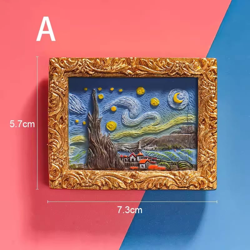 💖Last Day Sale 49% UIT💖Van Gogh geïnspireerde koelkastmagneetset