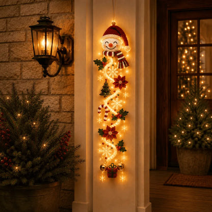 ⏳ Laatste dag: 49% KORTING – 🎄MerryCascade™ Lichtgevende kerstdeurhanger | 6 feestelijke lichtontwerpen✨