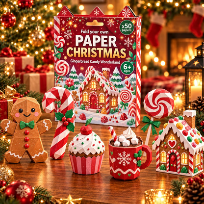 🎄DIY-kerstknutselpakket van papier – 250 vellen, 5 feestelijke thema’s🟌🌟