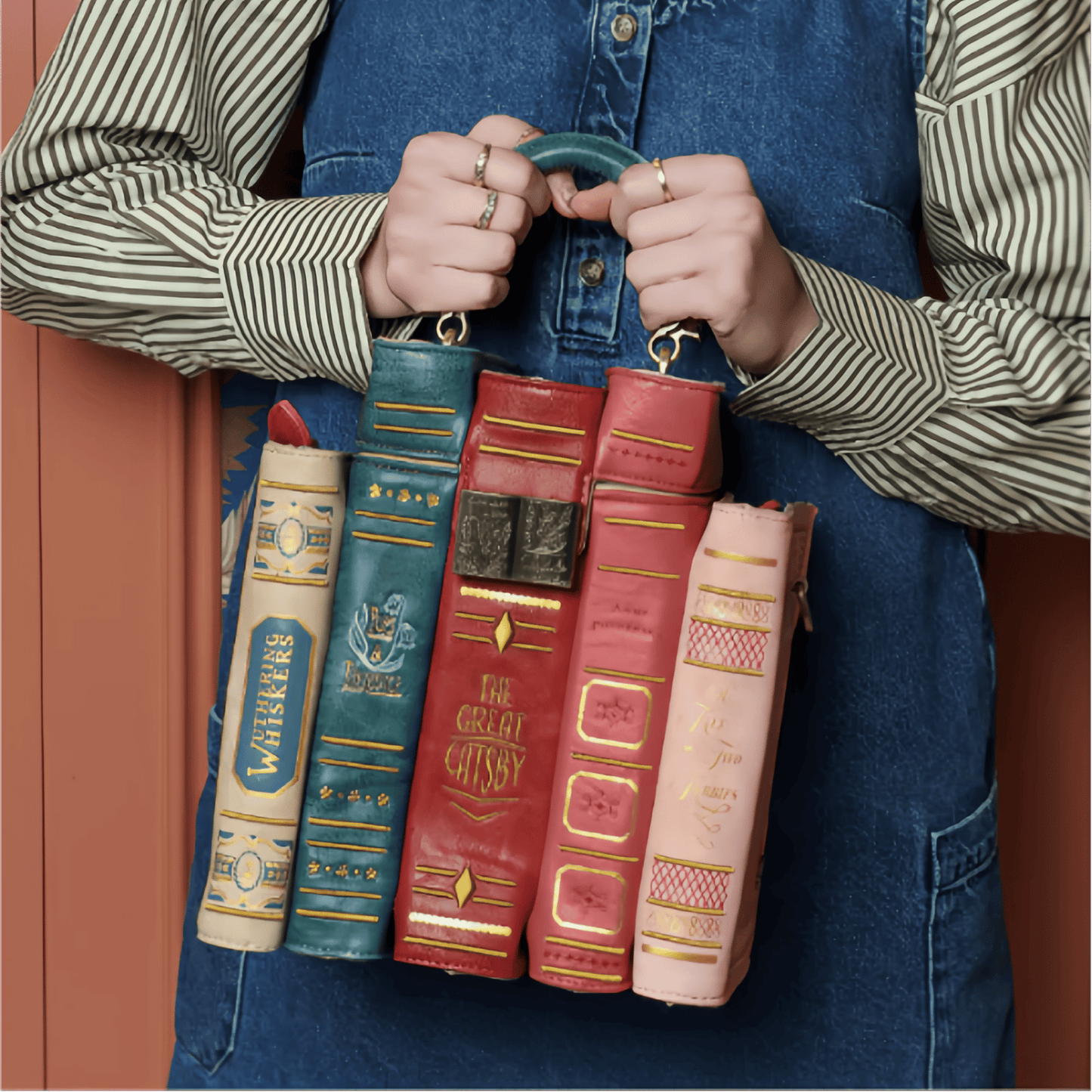 🔥2026 TOPAANBIEDING 49% KORTING 📚 Vintage handtas in de vorm van een stapel boeken