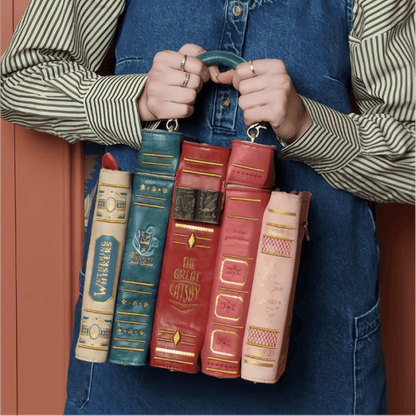 🔥2026 TOPAANBIEDING 49% KORTING 📚 Vintage handtas in de vorm van een stapel boeken
