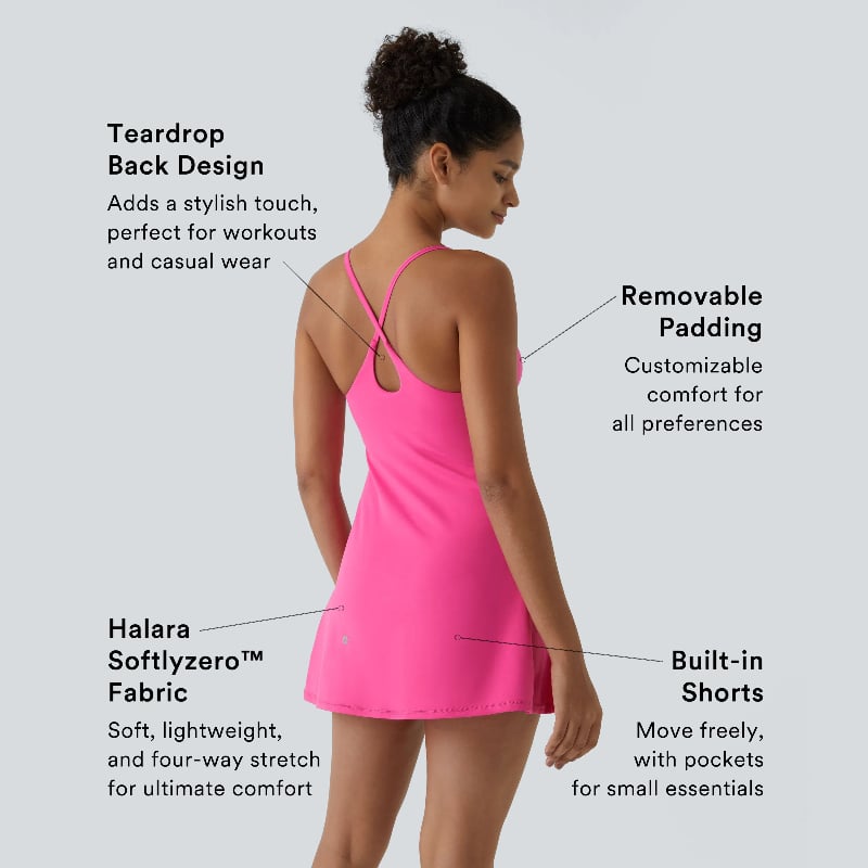 🔥De ultieme sportjurk zonder rug - Ontworpen voor training en gemakkelijk toiletbezoek