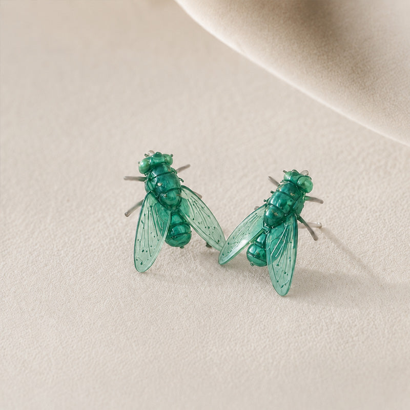 🔥Laatste dag van de kortingen! Realistic Fly Stud Earrings – Quirky Novelty Statement Jewelry