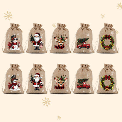 🎄 Kerstcadeauzakjes met trekkoord
