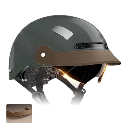 🛡️Ademende, lichtgewicht, botsbestendige motorhelm