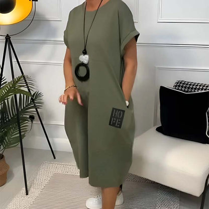 🌟 Stijlvolle Comfortjurk met Print