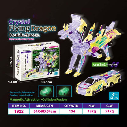 Nieuw product 2025 💥 Collision Transforming Dinosaur Car Toy