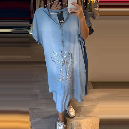 🌟Tijdelijke aanbieding 45% KORTING🎁Bedrukte Losse Jurk