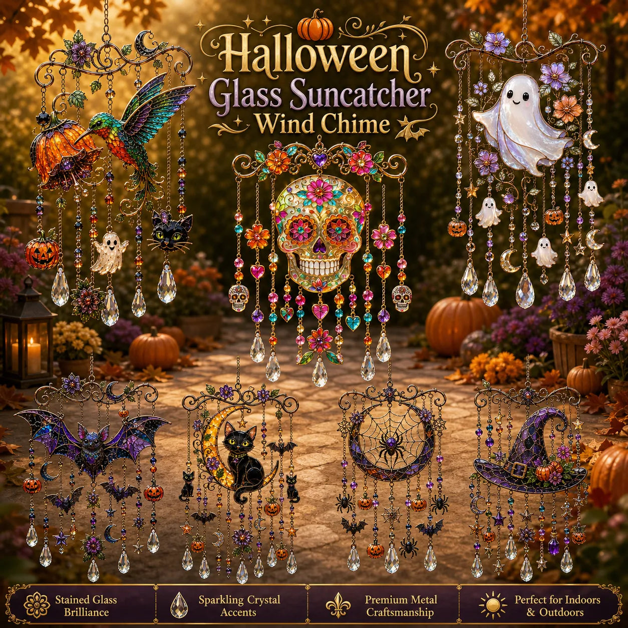 🎃Halloween-zonnevanger en windgong