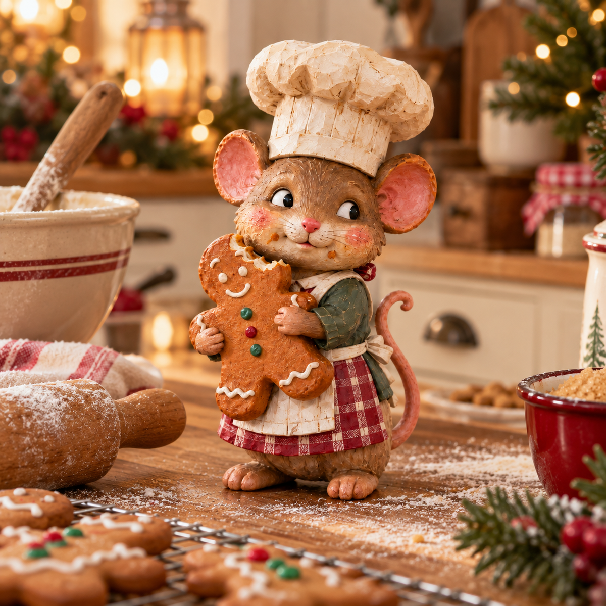 🍪 Figuurtje van een peperkoekbakker met muis