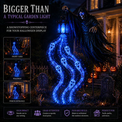 🎁Vandaag 50% KORTING🎁💀Halloween Soul Harvester geanimeerde tuinlamp