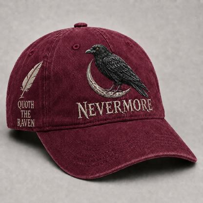 ⬛🐦Nevermore Raven Vintage-pet | Pet voor liefhebbers van gotische vogel