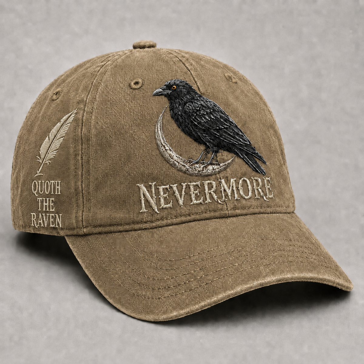 ⬛🐦Nevermore Raven Vintage-pet | Pet voor liefhebbers van gotische vogel