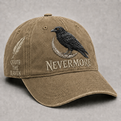 ⬛🐦Nevermore Raven Vintage-pet | Pet voor liefhebbers van gotische vogel