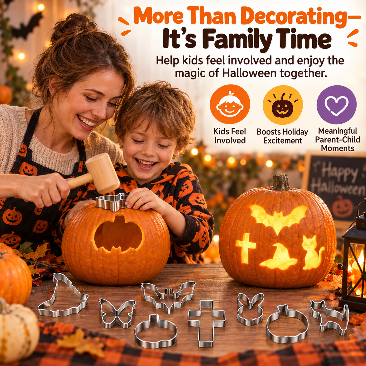 PumpkinTap™ Halloween-patroonponsmalenset