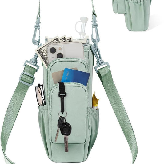 Verstelbare schoudertas met thermosbekerhouder voor 40 oz