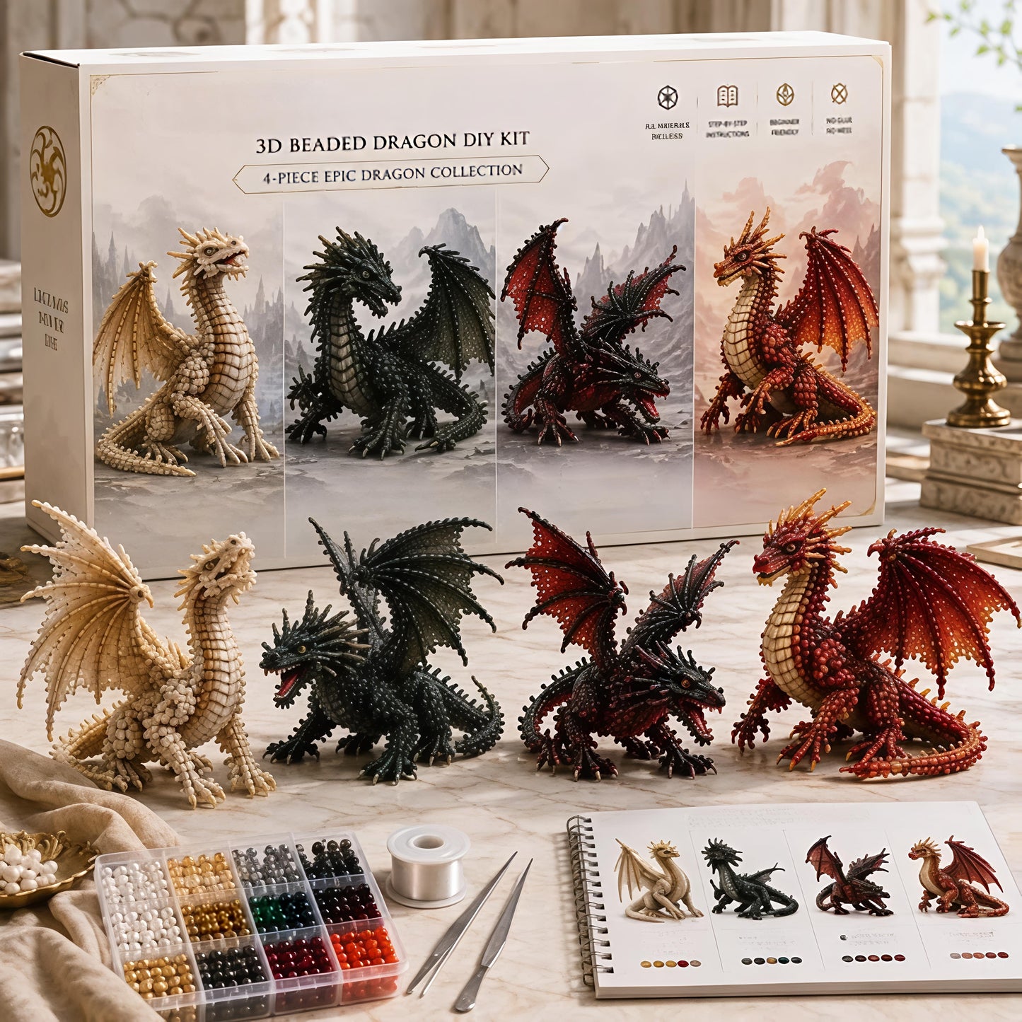 3D-kralen: dieren & fantasie – doe-het-zelfcollectie
