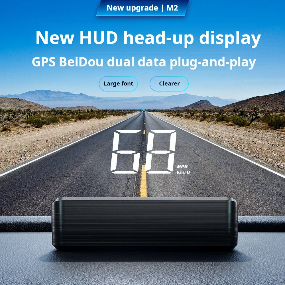 Head-Up Display (HUD) – GPS voor de auto met digitale snelheidsmeter