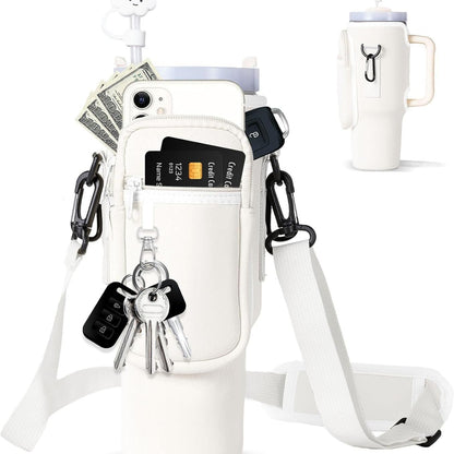 Verstelbare schoudertas met thermosbekerhouder voor 40 oz