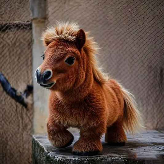 🐴 Elektrisch Pony Pluche Pop - Zacht En Schattig Komend ✨